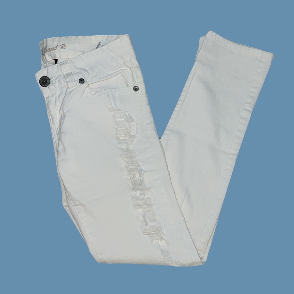 GUESS Jeans - ripped white denim